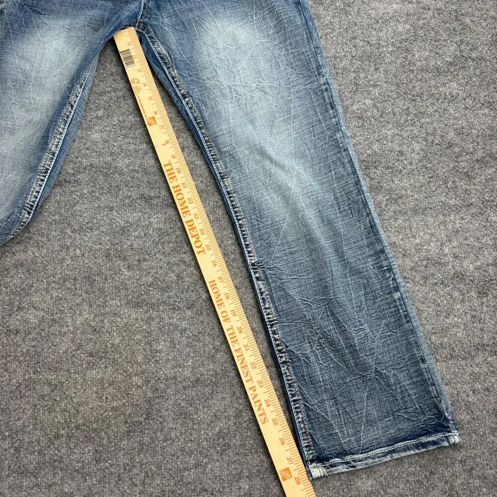 Axe & Crown Classic Straight Jeans Men's 33x30 Y2K Distressed Faded Denim